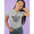 thumbnail image 2 of Butterfly Key Shaped T-Shirt Women -Smartprints Designs, Female x-Large, 2 of 4