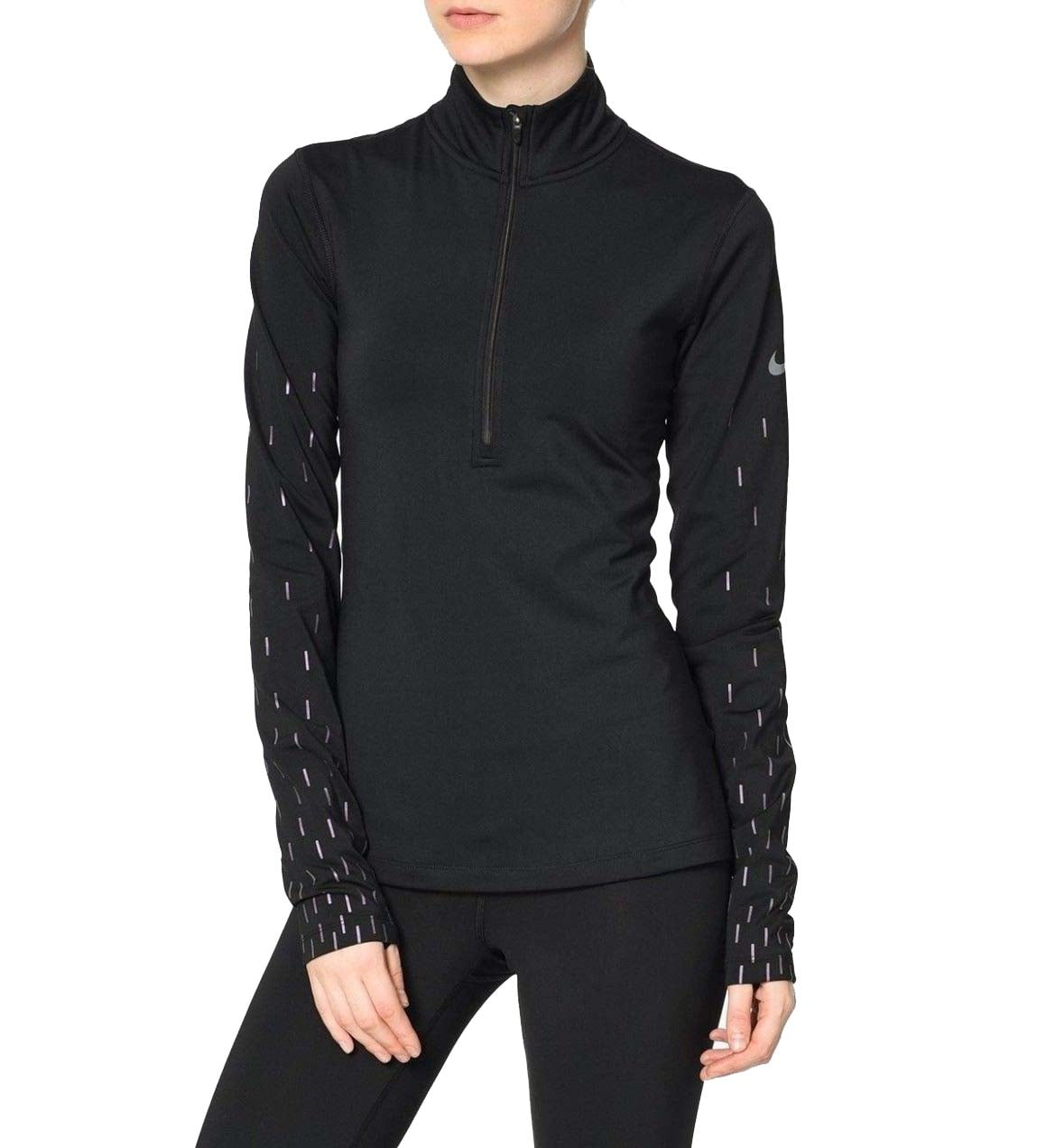 nike women's pro hyperwarm half zip long sleeve shirt