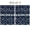 Alien UFO Deep Blue Pattern, variant on Alien UFO Black Pattern Linen-look Placemats Set Of 4, Restaurant Dinner Mats Heat Resistant Gift Ideas for Housewarming Holiday Gifts,11.8" X 17.7"