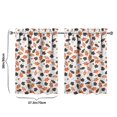 thumbnail image 4 of Fall Kitchen Curtains 36 Inch Short - 2 Panel Set, Autumn Harvest Print, Rod Pocket Window Treatment for Thanksgiving, Farmhouse, Cafe, Living Room - Machine Washable, 4 of 4