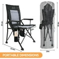 thumbnail image 6 of Ficisog Heated Camping Chair, Heats Back and Seat, Portable Heated Folding Chair with Cup Holder, 6 of 10
