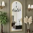 thumbnail image 4 of Antok Arched Full Length Floor Mirror 64"x21" Full Body Mirror with Stand, for Bedroom, Living Room, Cloakroom, Gold, 4 of 8