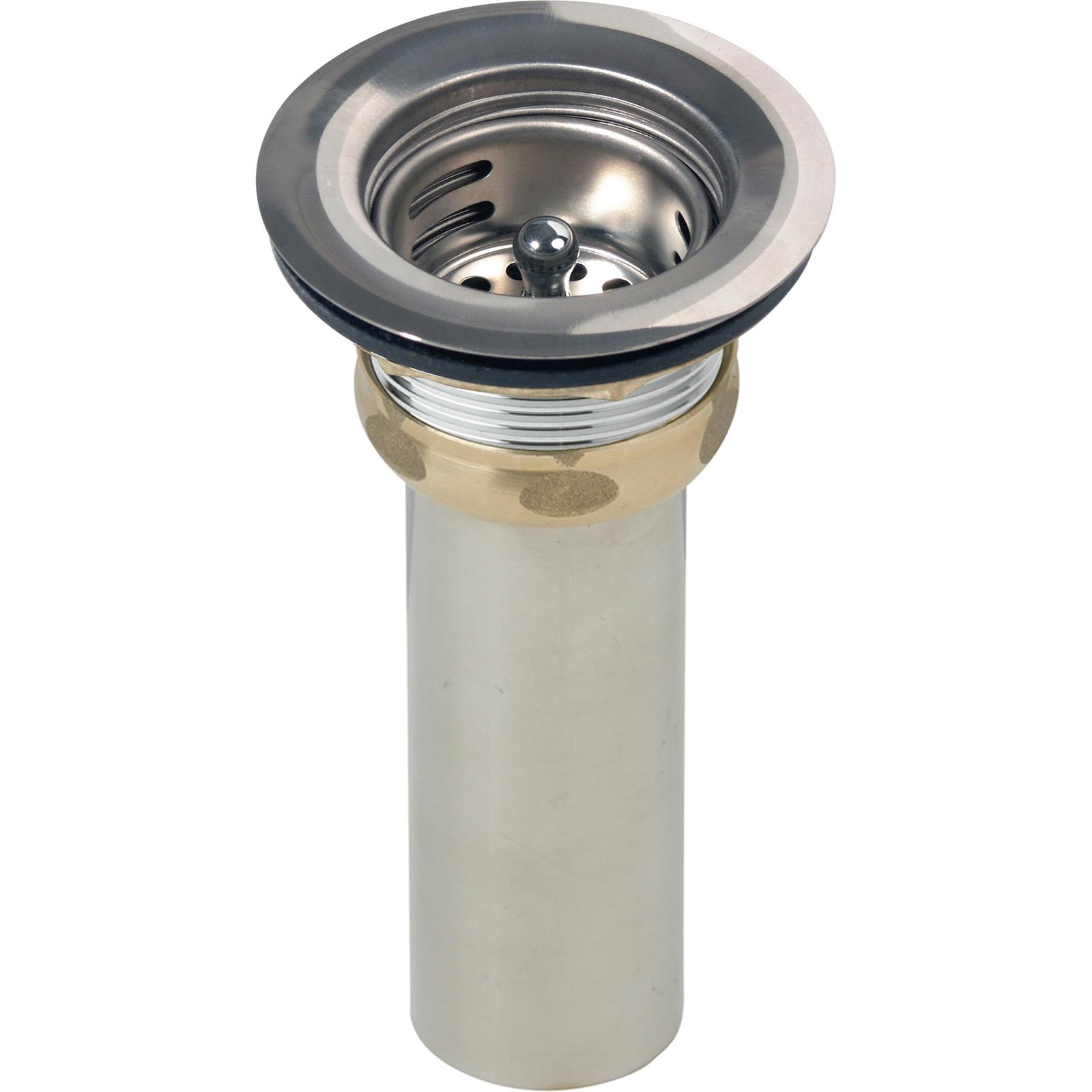Elkay LK58 3-1/2" Drain Fitting Type 304 Body, Strainer Basket and Rubber Seal