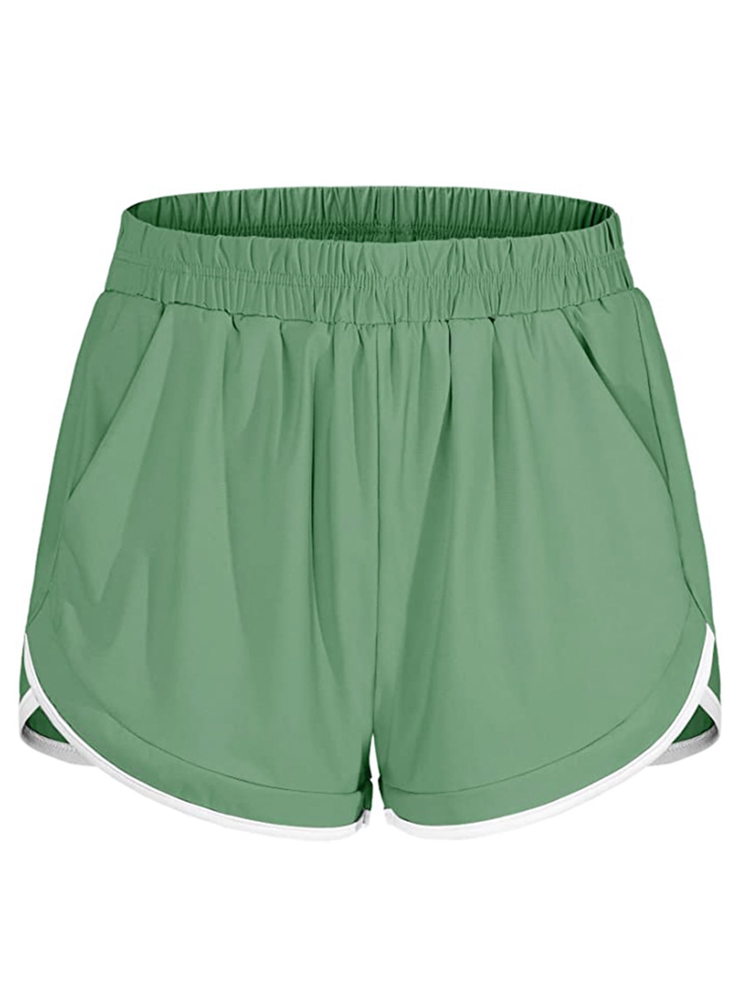 plus size yoga shorts with pockets