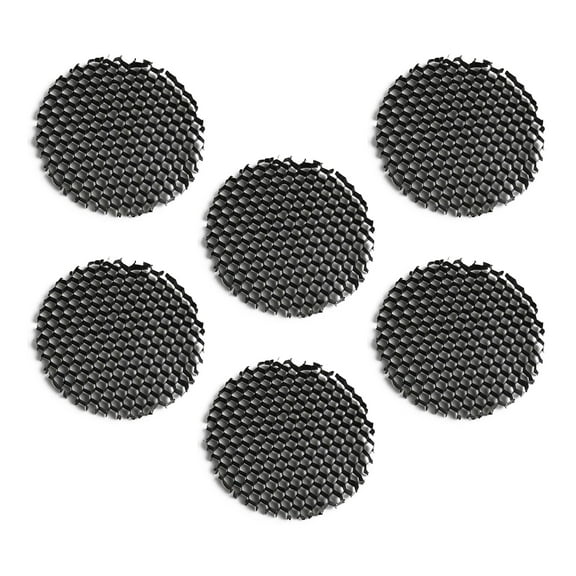 Kiven Led Light Cover,Lampshade Diffuser Black Aluminium Diffuser,1.6 in Round Diffuser, LED Light Blocking Stickers for Recessed Light/Can Light, Spotlight