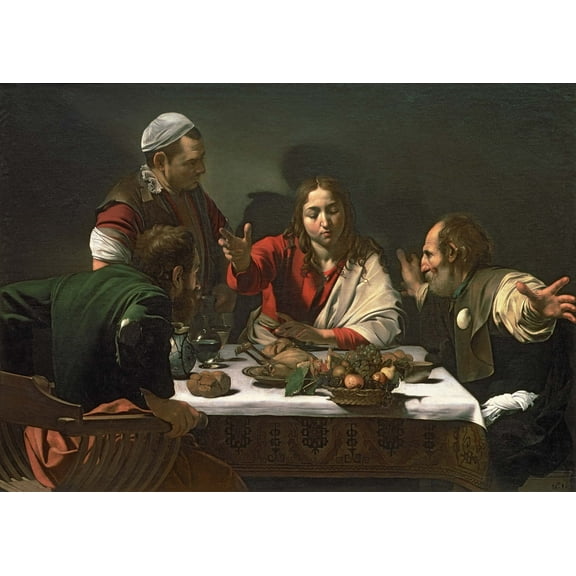 Caravaggio "The Supper at Emmaus" (1601) Glossy Poster