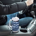 thumbnail image 6 of 40 Oz Car Handle Water Bottle 10.8x3.85 Inch Handle And Straw Travel Water Bottle Reusable Stainless Steel Water Bottle Blue Boat, 6 of 7