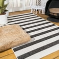 thumbnail image 5 of JONATHAN Y JONATHAN  Y Tavira Wide Stripe Indoor/Outdoor Area Rug 8 X 10 - Black/Cream, 5 of 5