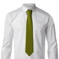 thumbnail image 5 of Zufioo Olive Print Men's Silk Tie, Business Suit Tie - Anti-floating Buckle Design, Clothing Accessories Suitable for Business, Daily Life, Banquets, 5 of 7