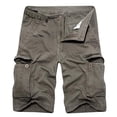 thumbnail image 2 of AXXD Workout Shorts Men Plus Size Cargo Shorts Multi-Pockets Relaxed Summer Beach Shorts Clearance, 2 of 3