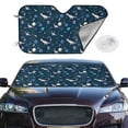 thumbnail image 2 of Fotbe Space Dinosaur Car Windshield Sunshade | Sun Visor Protector Front Window Shade, Keeps Out UV Rays, Keeps Your Vehicle Cool-Medium, 2 of 7
