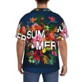 thumbnail image 3 of Kdxio Men'S Hawaiian Shirt For Men Short Sleeve Shirt Summer Birds And Flowers Summer Casual Holiday Beach Button Down T-Shirts, 3 of 5
