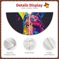 thumbnail image 3 of Balery Neon Pop Art Pitbull Printed Christmas Tree Skirt , Merry Christmas Party Christmas Tree Decoration,Adjustable Tree Skirt-48", 3 of 6