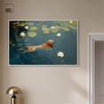 thumbnail image 2 of Pond Pup I Canvas Van Gogh Pets by Art Remedy, White Frame, 45 x 30, 2 of 7