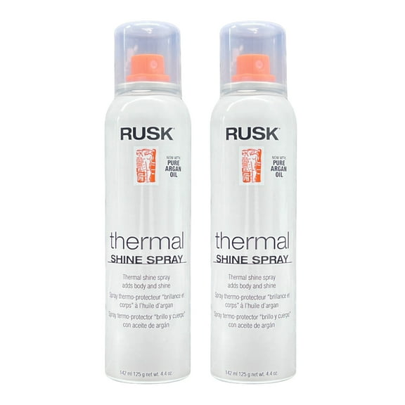 Rusk Thermal Shine Spray With Pure Argan Oil 4.4 Oz (Pack of 2)