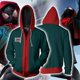 thumbnail image 3 of Into The Spider-verse Spider-man Sudadera con capucha hombres adultos Miles Morales Halloween Cosplay disfraz chaqueta Co, 3 of 5
