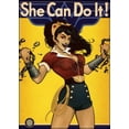 thumbnail image 1 of Ata-Boy DC Comics Bombshells Wonder Woman She Can Do It 2.5" x 3.5" Magnet for Refrigerators and Lockers, 1 of 2