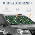 thumbnail image 4 of Haiem Dinosaur and Bone Car Windshield Sun Shade (2 Pieces) Foldable Windshield Sun Shade Car Accessories for Truck SUV Pickup-Small, 4 of 7