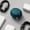 Dark Green, variant on Round Hard Shell Earphone Storage Case, Portable Anti-Press Cable Earbud Organizer Box with Zipper