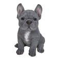 thumbnail image 3 of Figura Hi-Line Gift con forma de cachorro de bulldog francés, color azul, gris, 3 of 8