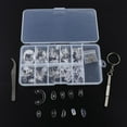 thumbnail image 1 of Almohadillas nasales de silicona suave para anteojos, de reparación de anteojos, tornillos para anteojos y micro destornillador con estuche portát Salvador tornillos y tuercas para gafas, 1 of 7