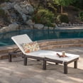 thumbnail image 2 of Laraine Outdoor Weather Resistant Chaise Lounge Cushion, Cream, 2 of 6