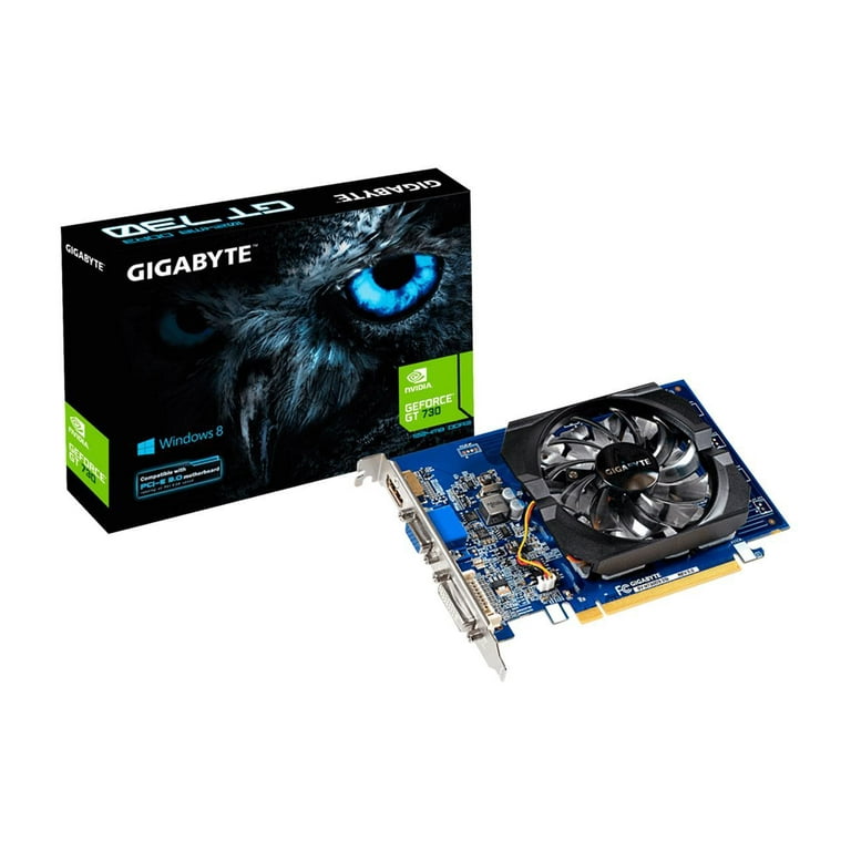 GIGABYTE GeForce GT 730 GV-N730D3-2GI (rev. 3.0) Graphics Card, 2GB 64-bit  GDDR3, GV-N730D3-2GI REV3.0 Video Card 