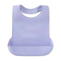 Silicone Adult Bib for Elderly - Soft, Adjustable, and Washable Protective Clothing for Seniors with Easy-to-Clean Pouch
