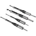 thumbnail image 1 of 4 PCS Square Hole Drill Bits Set, Woodworking Mortising Chisel Set Bits Including 1/4 Inch, 5/16 Inch, 3/8 Inch, and 1/2 Inch, Square Hole Drill Bits for Handicrafts DIY, 1 of 5