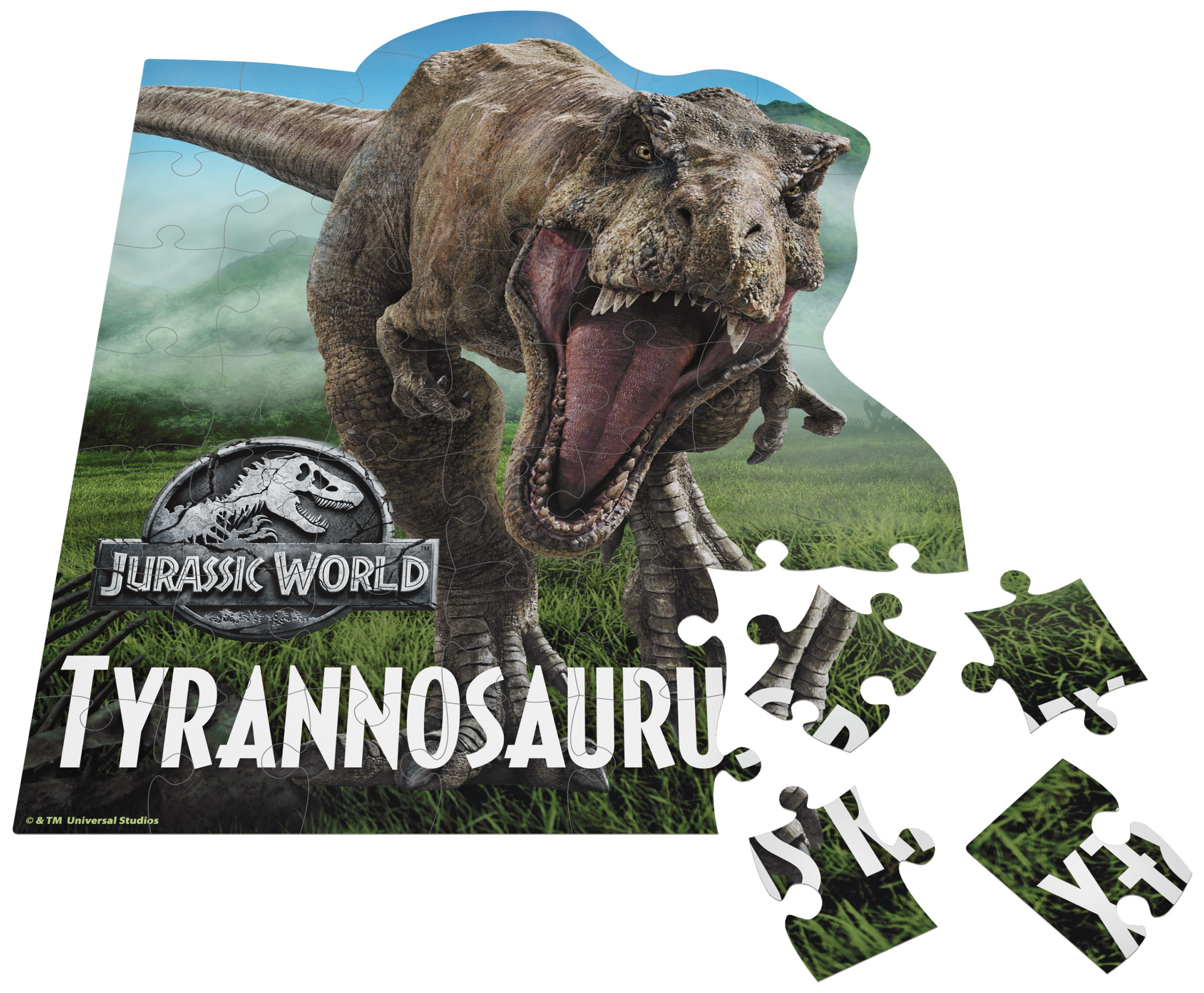 9b019d45-aef1-4d0e-8b29-  Jurassic World 46 Piece Mystery Dinosaur Puzzle in Egg Packaging Orange main image 1