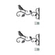 thumbnail image 4 of Naiovety Gancho decorativo de hierro resistente y duradero para plantas, soporte para plantas colgantes y grueso, tiene un fuerte pájaro pájaro trilobulado 2Conjunto, 4 of 6