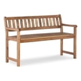 thumbnail image 1 of Linon Banc d'Extérieur Robuste en Bois Massif d'Acacia Catalan, Fini Brun Gland, 1 of 11