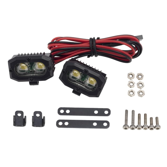 RC reemplazo luces de parachoques luces LED RC para 1:10 DIY Accs DIY coche modificado o vehículos 2 piezas de luz CUTICAT Faros RC