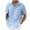 211# Light Blue, variant on Men's Wrinkle Free Untucked Cuban Shirt Business Casual Button Down Shirts Short Sleeve Striped Print Shirts Light Purple L