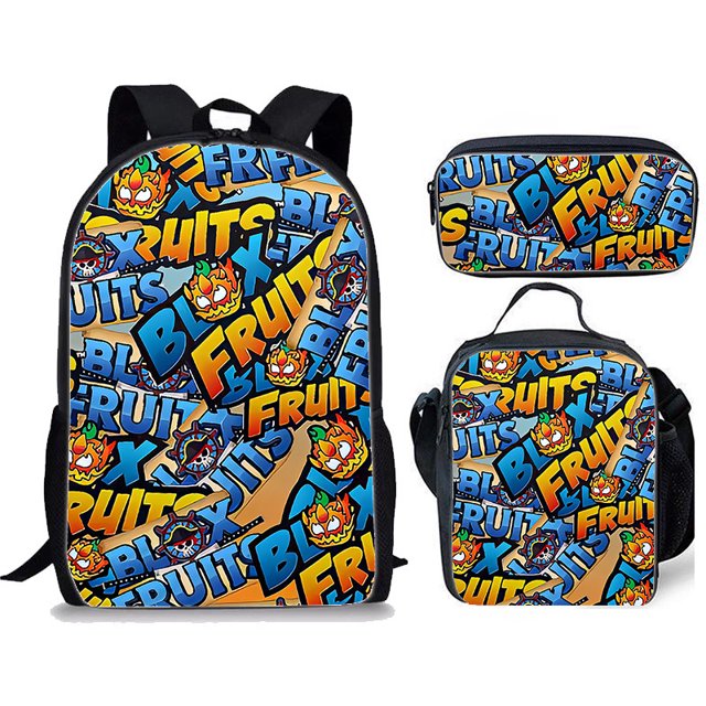 3 Pc ROBLOX GAME ROBLOX Fun Campus Backpack, Unisex School Start Adjustable Backpack, Fan Gift-week