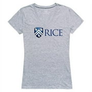 W Republic Apparel 520-172-H08-05 Rice University Women Seal Tee Shirt - Heather Grey, 2X