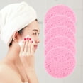 thumbnail image 3 of Unique Bargains 5 Pcs Compressed Facial Sponge Reusable Round Reusable Cleansing Puff Pink, 3 of 5