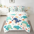 thumbnail image 2 of Erosebridal Kawaii Whale Bedding Sets Twin Size,Sea Animal Comforter Sets with Sheets,Teenager Bedroom Decor,Reversible,Breathable,7pcs, 2 of 6