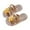 Khaki, variant on ZACPNCV Girl's Cute Bowknot Square Open Toe Slide Sandals Summer Leather Slippers Green 2-3 Years