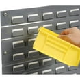 Global Industrial 550200YL Wall Bin Rack Panel with 32 Yellow 4.13 x 7. ...