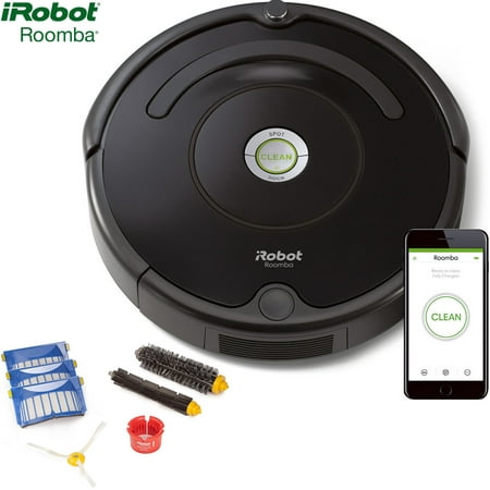 iRobot Roomba 675 Robot Vacuum w/ Wi-Fi Connectivity With Authentic iRobot Replenishment Kit