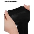 thumbnail image 6 of Spencer Mens Silk Work Socks 2 Pack, Breathable Ultra Thin Nylon Dress Socks Over the Calf for Causal Business, Black, 6 of 9