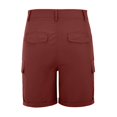 thumbnail image 6 of Booty Lifting Shorts for Women Jean Shorts Club Festival Womens Shorts Y2K Women's Loose Solid Color Mini Pant Summer Beach Shorts Buttons Short Hot Pants Cargo Shorts, 6 of 8