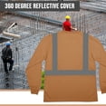 thumbnail image 5 of North 15 High-Visibility Reflective Long Sleeve Timber Safety T-Shirt with Moisture Wicking Mesh-6698LS-2XL, 5 of 6