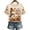 Light Brown&15#0812U, variant on Halloween Shirt for Women Ghost Printed Women Fall Clothes Spooky Season Funny Holiday Vintage Trendy Short Sleeve Womens Pullover Tops