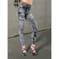 thumbnail image 5 of LovelyWholesale Mid Waist Imitation Denim Skinny Stretchy Women's Pants, 5 of 5