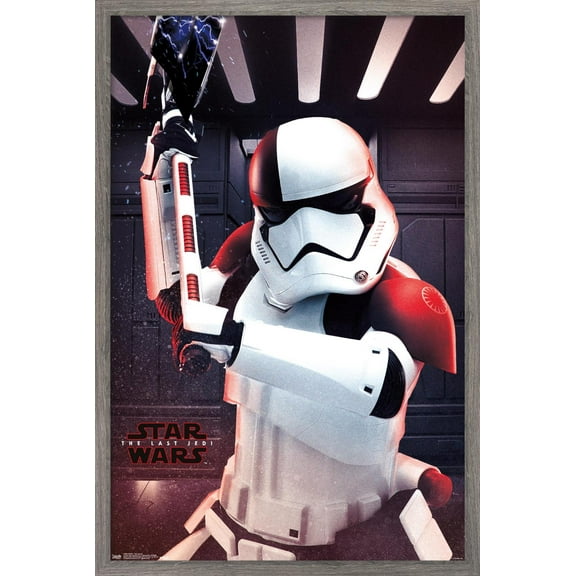Star Wars: The Last Jedi - Executioner Wall Poster, 14.725" x 22.375", Framed