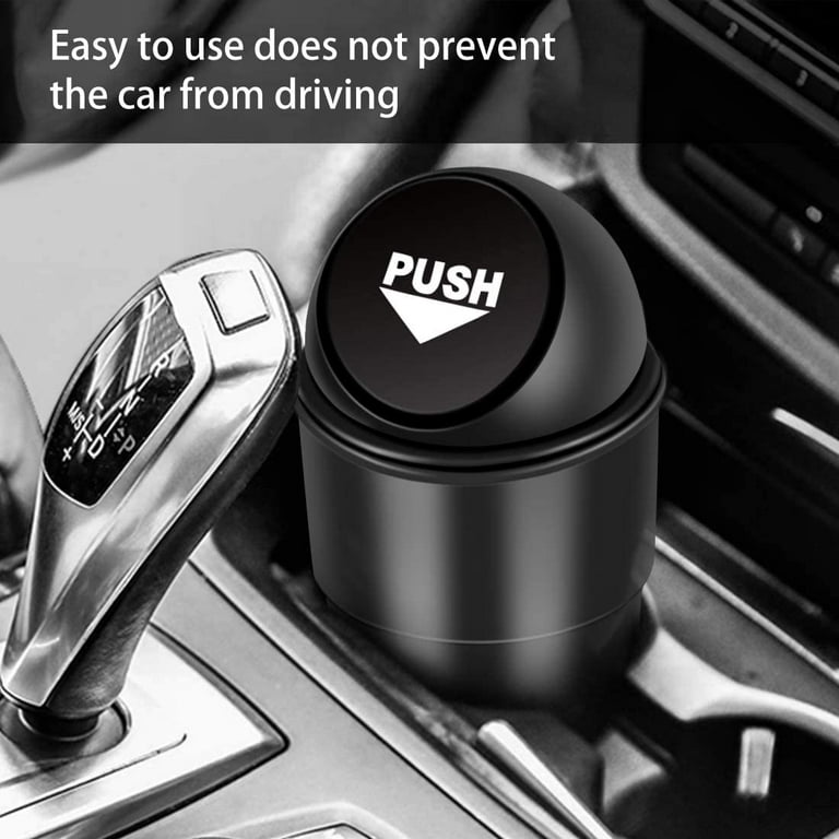 Car Trash Can with Lid Small Car Trash Bin Portable Vehicle Auto Car  Garbage Can Bin Trash Container Fits Cup Holder Console Door Pocket Home  Office