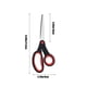 thumbnail image 3 of Tijeras para zurdos | Tijeras de oficina y sastrería de acero inoxidable | Mango ergonómico y cómodo | 21,3 cm (8"), opciones rojo/azul | Para uso doméstico y de oficina, 3 of 6
