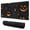 Halloween Glowing Pumpkins, variant on Long Mouse Pads for Desk,Halloween Glowing Pumpkins Pattern Desk Mats on Top Of Desks, Desk Mouse Pad Extra Large with 3mm Non-Slip Base and Stitched Edge for Gaming,Office,Work,Home 31.5x11.8in